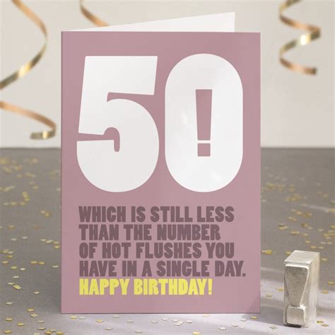 Funny Ridiculous 50th Birthday Card 50th Birthday Messages Funny