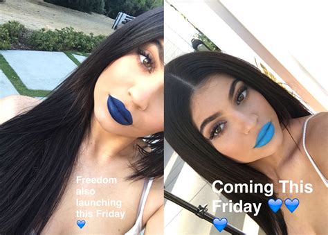Kylie Jenner Reveals New Lip Kit Shades I Just Blew Myself And Expensive Blue Garbage The