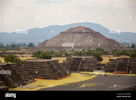 Teotihuacán ruinas Aztecas en México central Fotografía de stock Alamy