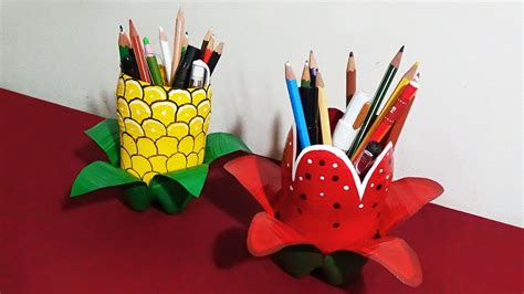 Pen Holder How To Make Attractive Pen Holders With Plastic Bottles
