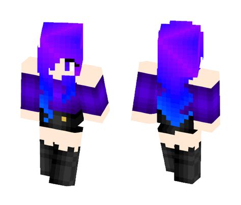 Download Purple Blue Hair Minecraft Skin For Free Superminecraftskins