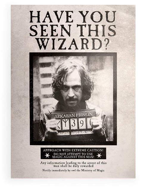 Sirius Black Wanted Poster