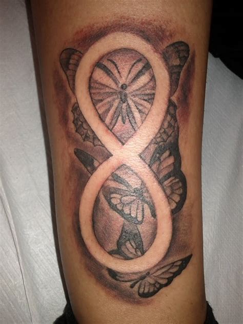 Family anchor with infinity symbol tattoo on forearm. 80+ Infinity Symbol Tattoos Ideas