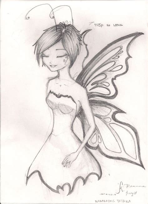 Easy To Draw Fairy Pictures Google Search Fairy Drawings Easy Drawings Fairy Paintings