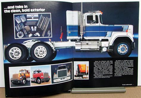1978 Mack Truck Super Liner Features Sales Brochure Original