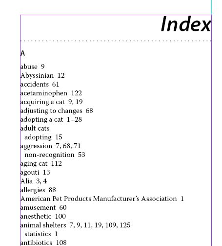 Add An Index To Your Book With Indesign Susan C Daffron