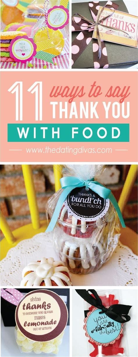 What Awesome Ways To Say Thank You With Yummy Food Thankyouts