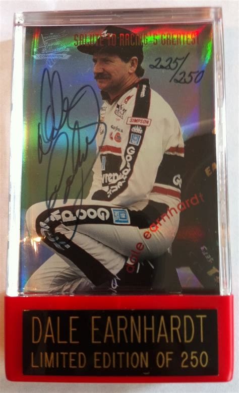 Maybe you would like to learn more about one of these? Dale Earnhardt Sr. Signed 1994 National Sports Collector's Convention Card (Score Board ...