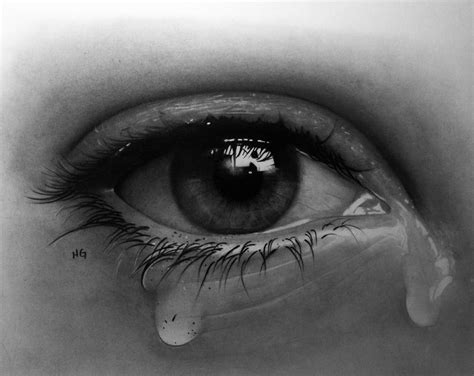 Crying Eye By Hg Art On Deviantart