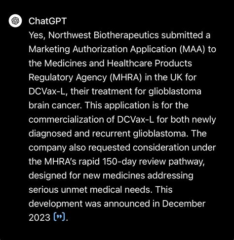 Northwest Biotherapeutics Inc Nwbo Barnstormer Yes Ai Is Aware Ƕ