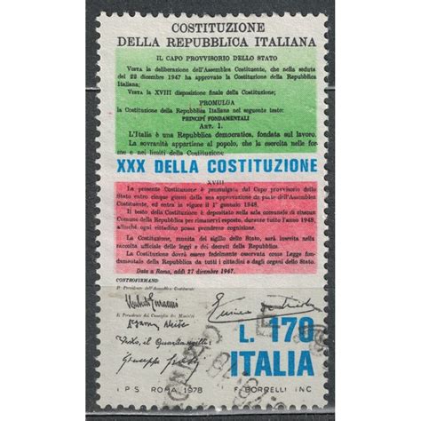 Italia 1978 Costituzione Della Repubblica Us