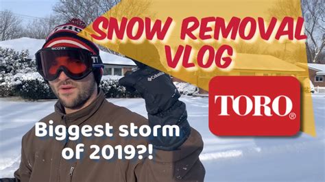 Watch to see what happened! BIGGEST STORM OF 2019?! Snow removal Vlog 🔴Toro Power ...