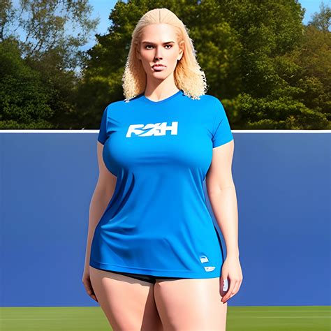 8 Ft Tall Naturally Beautiful And Strong Massive Plus Size Blond