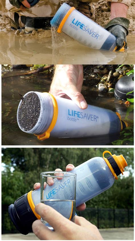 The Lifesaver Bottle Instant Water Purification No Chemicals Used