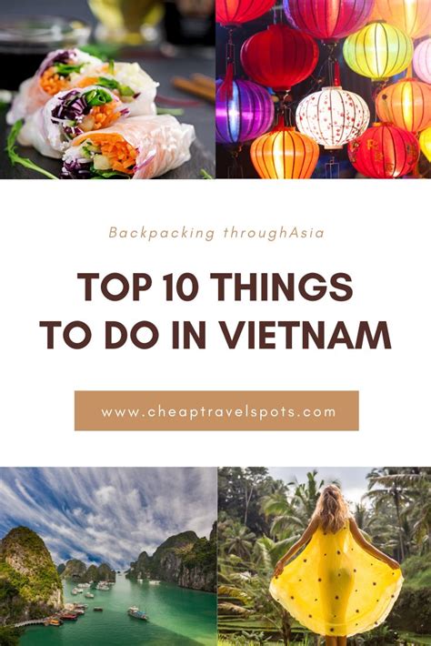 Top 10 Things To Do In Vietnam 🇻🇳 Things To Do Stuff To Do Vietnam