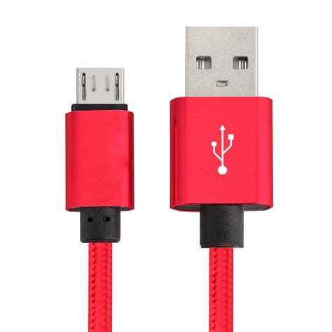 10ft Braided Micro Usb Cable Charger For Android Usb20 To Micro Usb