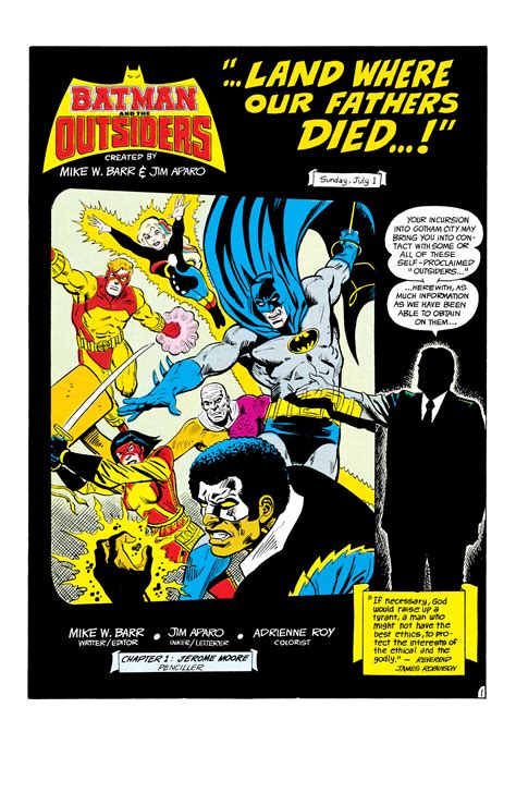 Read Online Batman And The Outsiders 1983 Comic Issue Annual 1