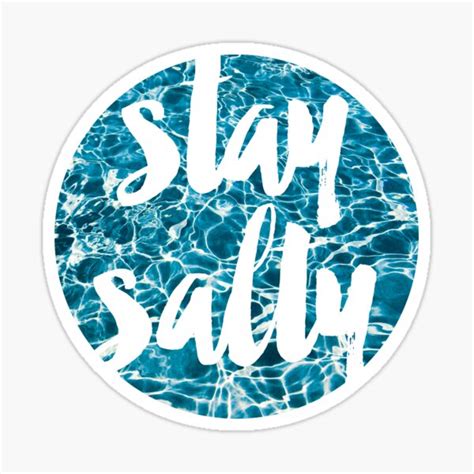 Stay Salty Sticker By Wakeupstoked Redbubble