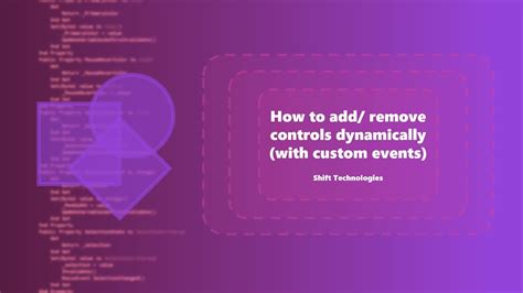 How To Add Or Remove Controls Dynamically Vb Net Winforms