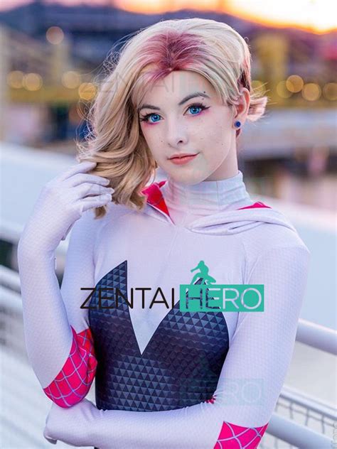 3d Printed Gwen Stacy Costume Spider Man Into The Spider Verse