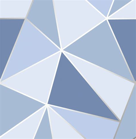 Fd41992 Fine Decor Apex Geo Blue Geometric Design