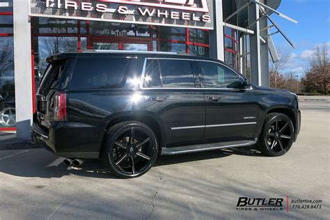 Lowered Gmc Yukon Denali With 24in Asanti Abl25 Wheels And Flickr
