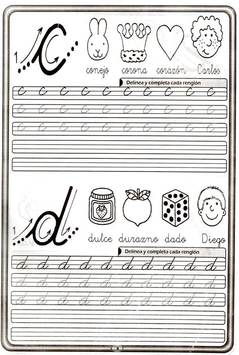 Abecedario Y Trazos003 Cursive Small Letters Cursive Letters Worksheet