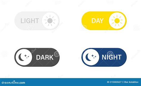 Day Night Switch Icon Vector Illustration Light And Dark Mode Switch