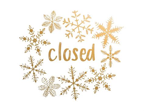 10 Free Printable Holiday Closed Signs For Your Business