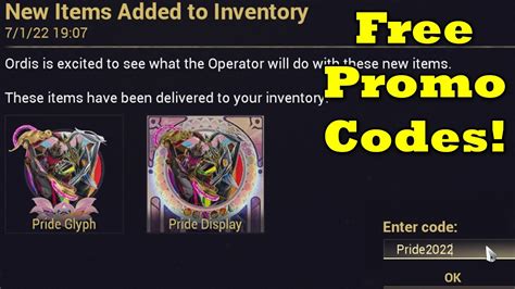 Free Warframe Pride Glyph And Display Promocode Available Now Youtube