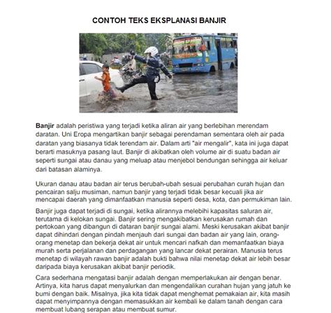 Teks Eksplanasi Tentang Banjir – newstempo