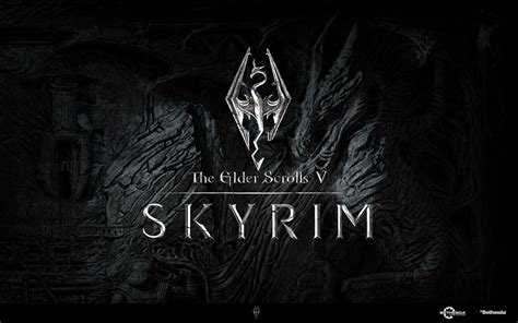 Undiscovered but known locations are black in color, while visited locations are white. Skyrim Logo Wallpapers - Wallpaper Cave