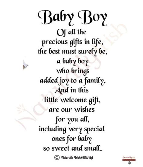Baby Poems Baby Boy Poems Baby Boy Quotes
