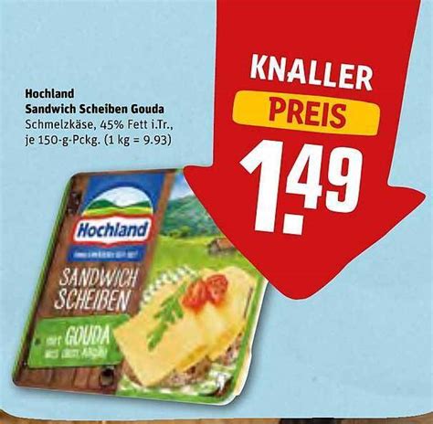 Hochland Sandwich Scheiben Gouda Angebot Bei REWE Kaufpark