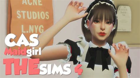 The Sims 4 Cas Maid Girl ♡ D O W N L O A D ♡ Youtube