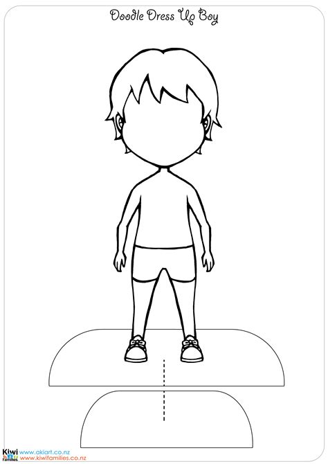 It already has a 1/4 inch seam allowance added to the pattern. Make your own paper dolls - Kiwi Families