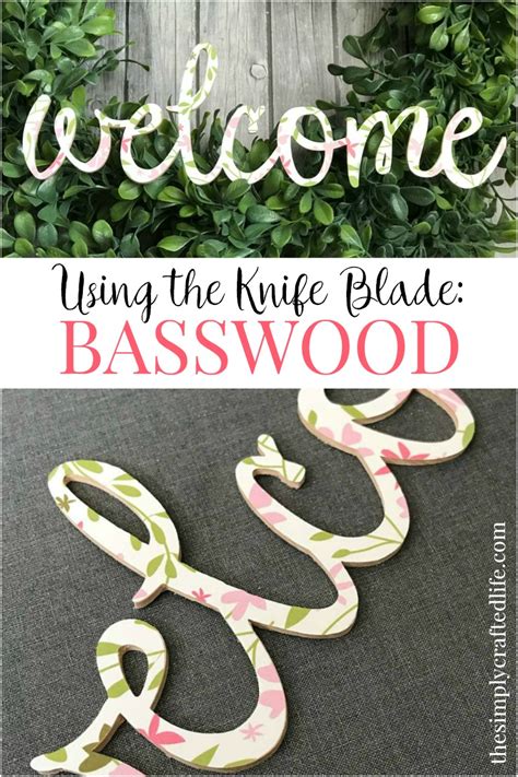 In fact, a cricut maker is one of the most versatile and intricate machines for diy wood designs because of its precision. Cut Basswood with Cricut Knife Blade + Create a Welcome Sign
