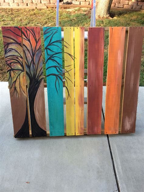Wood Pallet Painting Pallet Painting Wood Pallets Diy Projects
