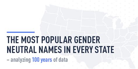 The Most Popular Gender Neutral Names In Every State Analyzing 100