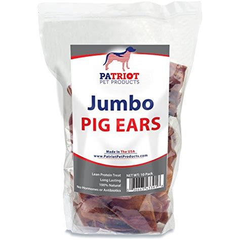 This particular part of the ear is made up of cartilage and skin with barely any muscle, making them more flexible and digestible for dogs to munch. Patriot Pet Jumbo Pig Ears Dog Chews, USDA Approved, 10-Pack @@ You can see this great product ...