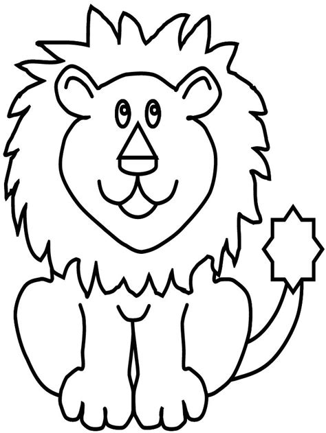 Lion Animal Coloring Pages For Kids - Best Coloring Pages For Kids