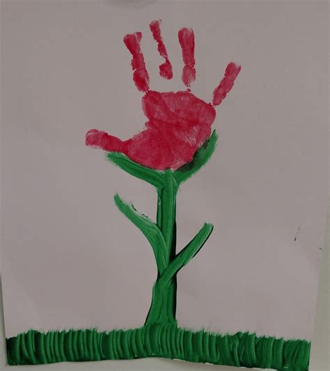 The Teacher With The Fro R Week Handprint Rose