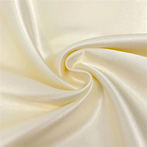 Stretch Charmeuse Satin Polyester Fabric For Wedding Dress By The Yard