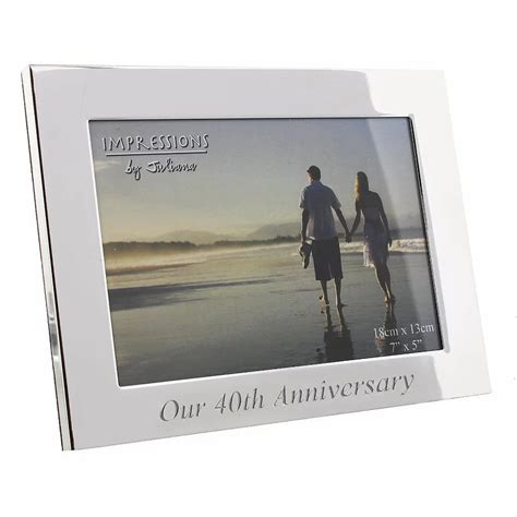 Our 40th Ruby Wedding Anniversary Photo Frame Treasured Ts For You
