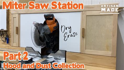 How To Build A Miter Saw Station Hood Miter Saw Dust Collection Part