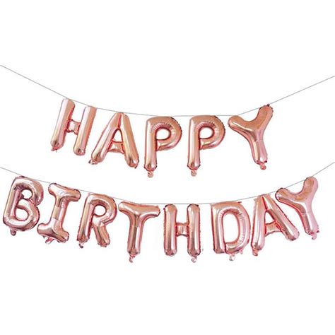 Buy Qivange Happy Birthday Balloons 16 Inch Hanging Alphabet Foil Mylar