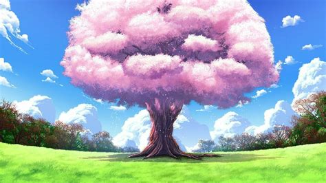 Cherry Blossom Background Anime Anime Anime Girls Cherry Blossom Hd