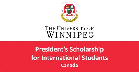 2023 University Of Winnipeg President Scholarship In Canada