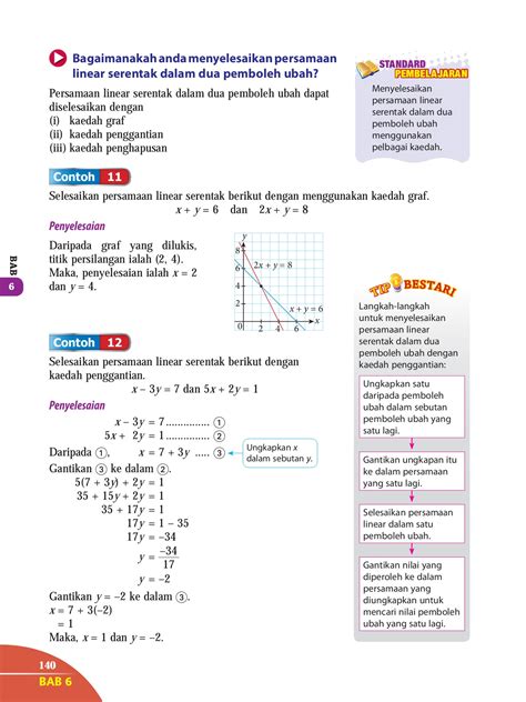 Bab 3 formula dan persamaan kimia tingkatan 4. Latihan Matematik Persamaan Linear Tingkatan 1