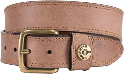 Browning Leather Belt 44 Tan Wshotshell Head On Loop A000293544